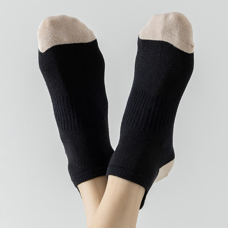 Chaussettes de sport respirantes à blocs de couleurs grande taille (6 paires)