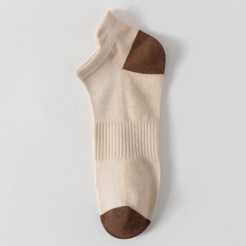 Chaussettes de sport respirantes à blocs de couleurs grande taille (6 paires)