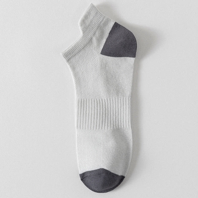 Chaussettes de sport respirantes à blocs de couleurs grande taille (6 paires)