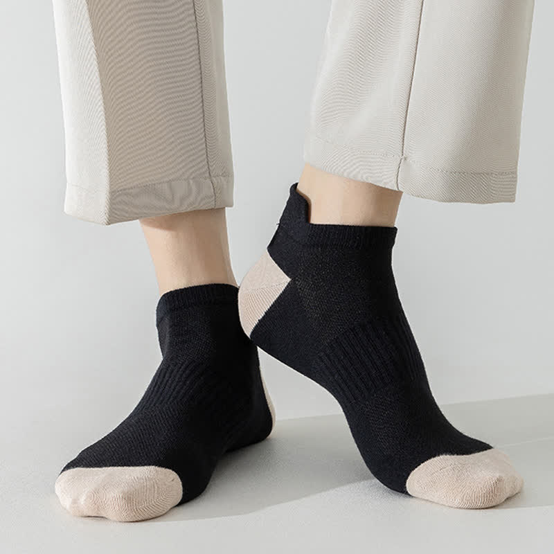 Chaussettes de sport respirantes à blocs de couleurs grande taille (6 paires)