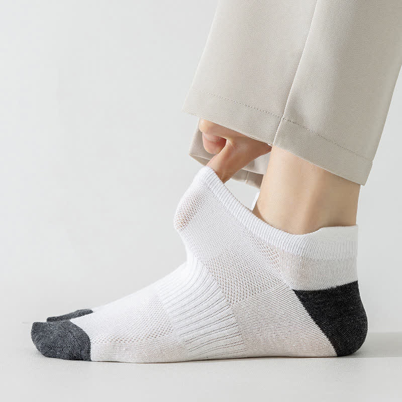 Chaussettes de sport respirantes à blocs de couleurs grande taille (6 paires)