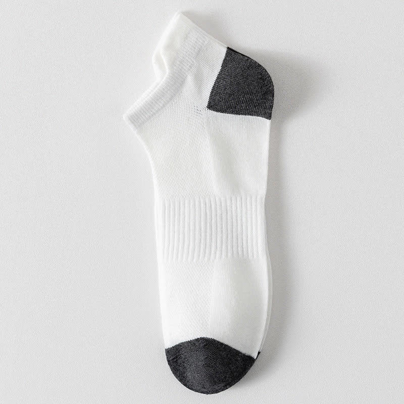 Chaussettes de sport respirantes à blocs de couleurs grande taille (6 paires)