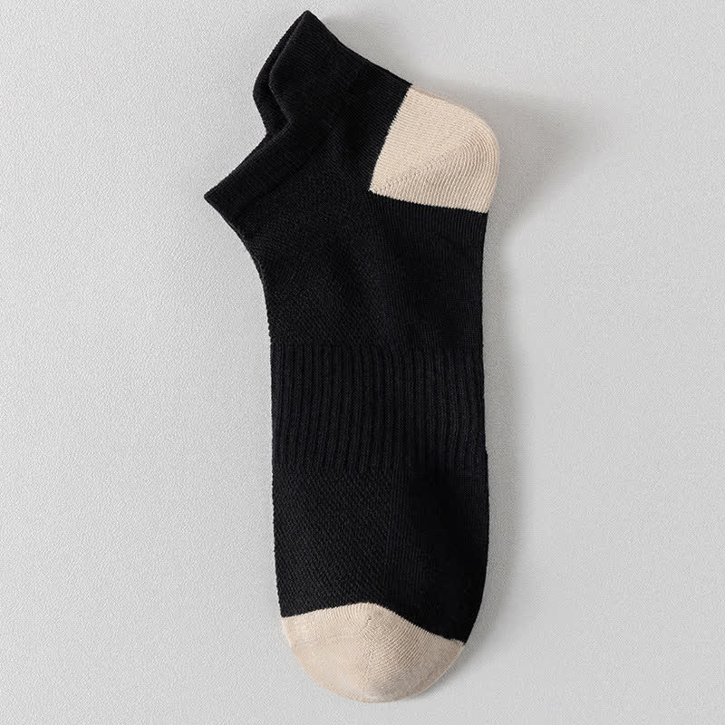 Chaussettes de sport respirantes à blocs de couleurs grande taille (6 paires)