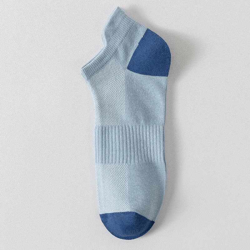 Chaussettes de sport respirantes à blocs de couleurs grande taille (6 paires)