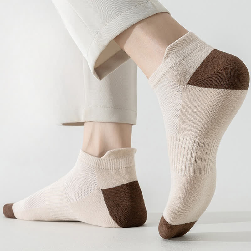 Chaussettes de sport respirantes à blocs de couleurs grande taille (6 paires)