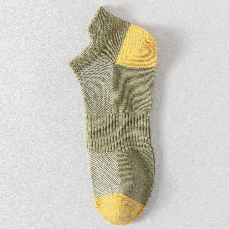 Chaussettes de sport respirantes à blocs de couleurs grande taille (6 paires)