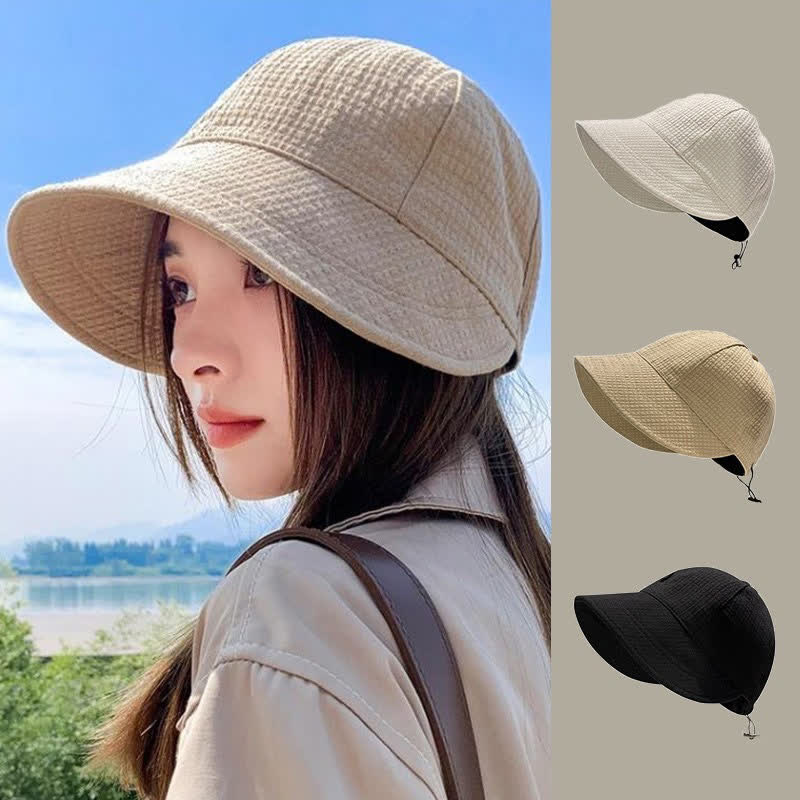 Chapeau bob à visière gaufrée