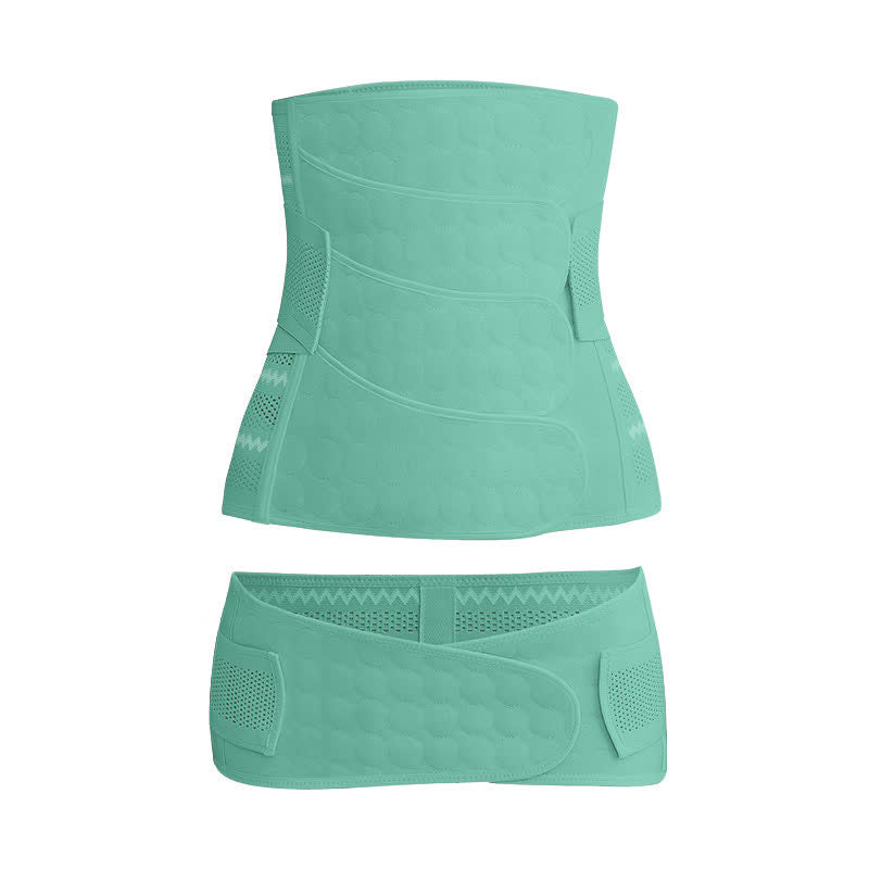 Ensemble de ceinture abdominale respirante de couleur unie - Vert - XXL - image 18