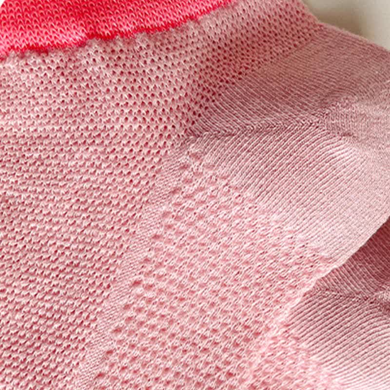 Chaussettes respirantes à bordure colorée (8 paires)
