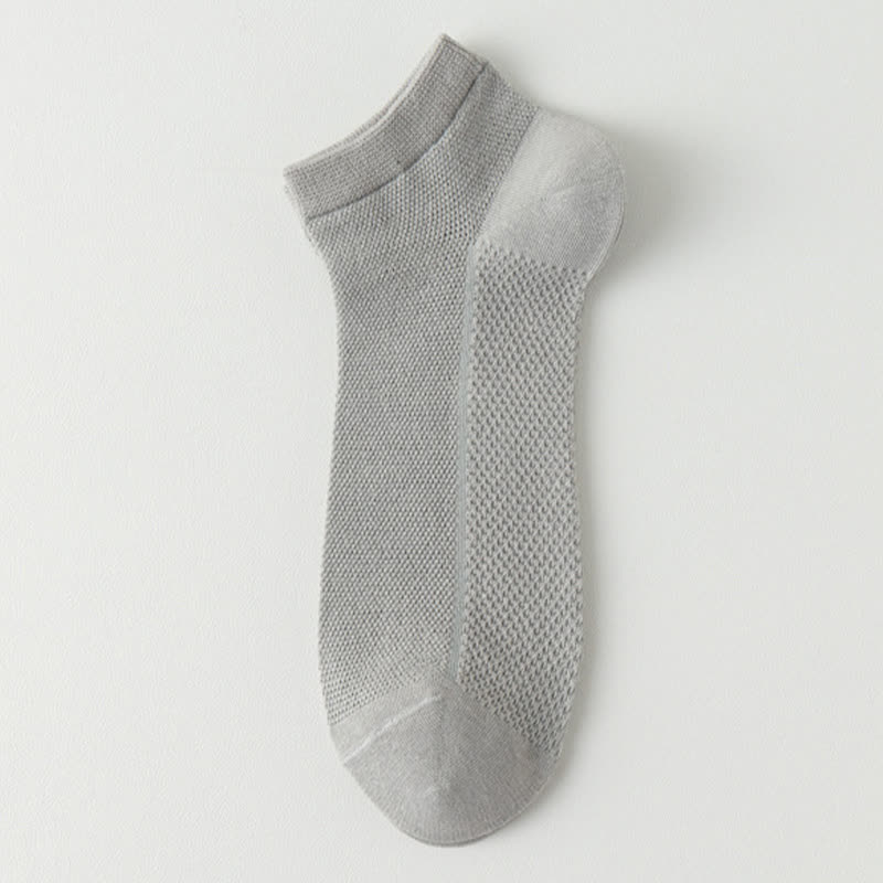 Chaussettes fines et respirantes en maille de couleur unie (8 paires)