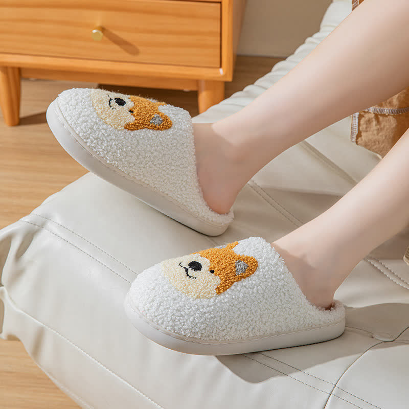 Chaussons moelleux en forme de chien de dessin animé - image 3