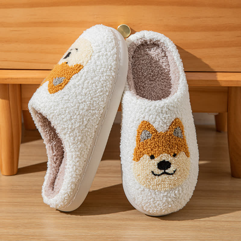 Chaussons moelleux en forme de chien de dessin animé - image 7