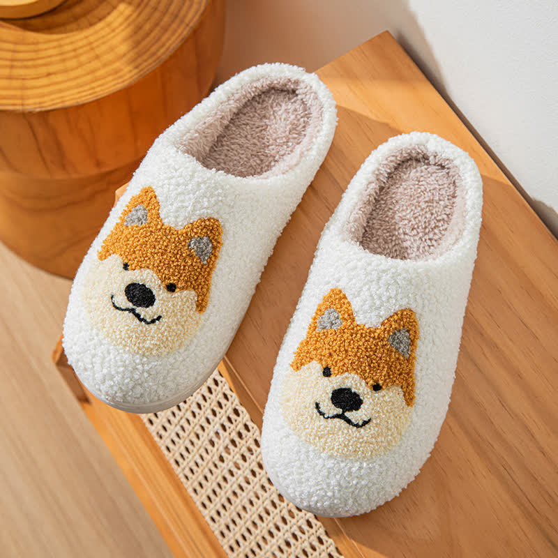 Chaussons moelleux en forme de chien de dessin animé - image 6