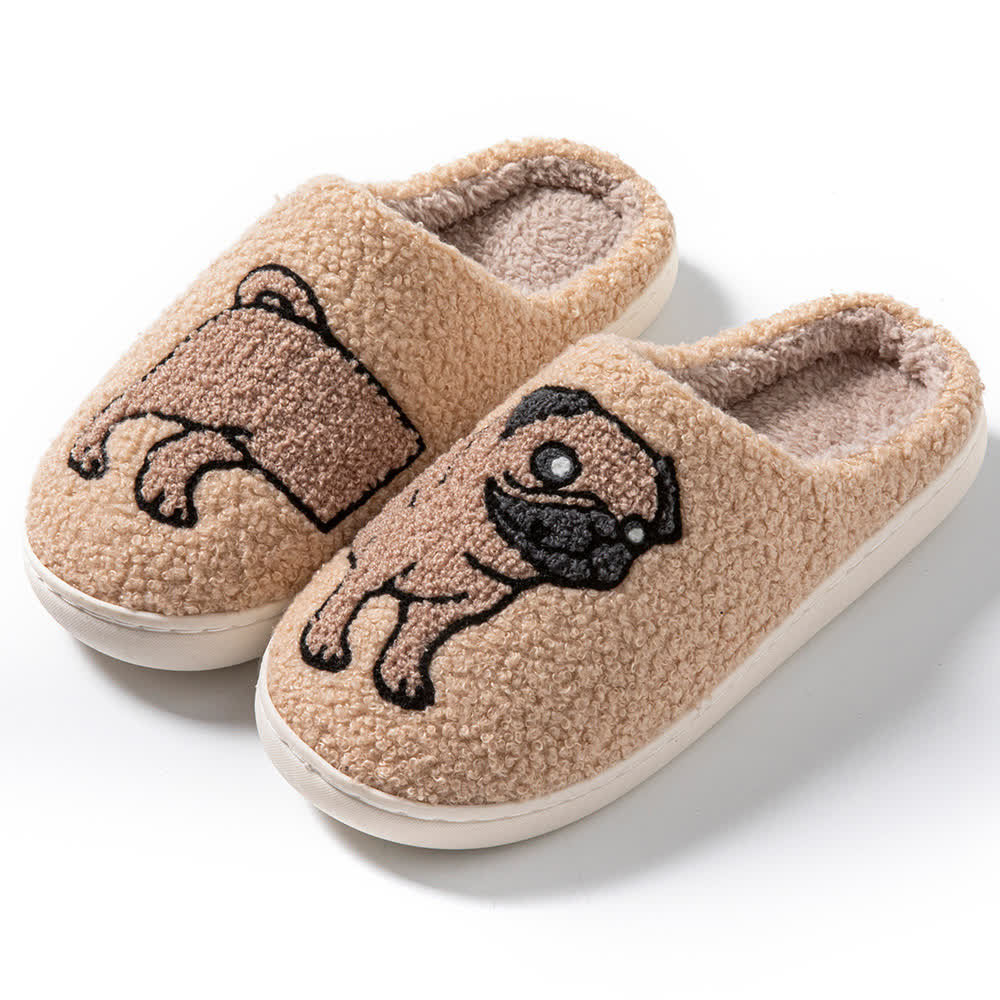 Chaussons moelleux en forme de chien de dessin animé - B - EU44-45 (US10-11) - image 9