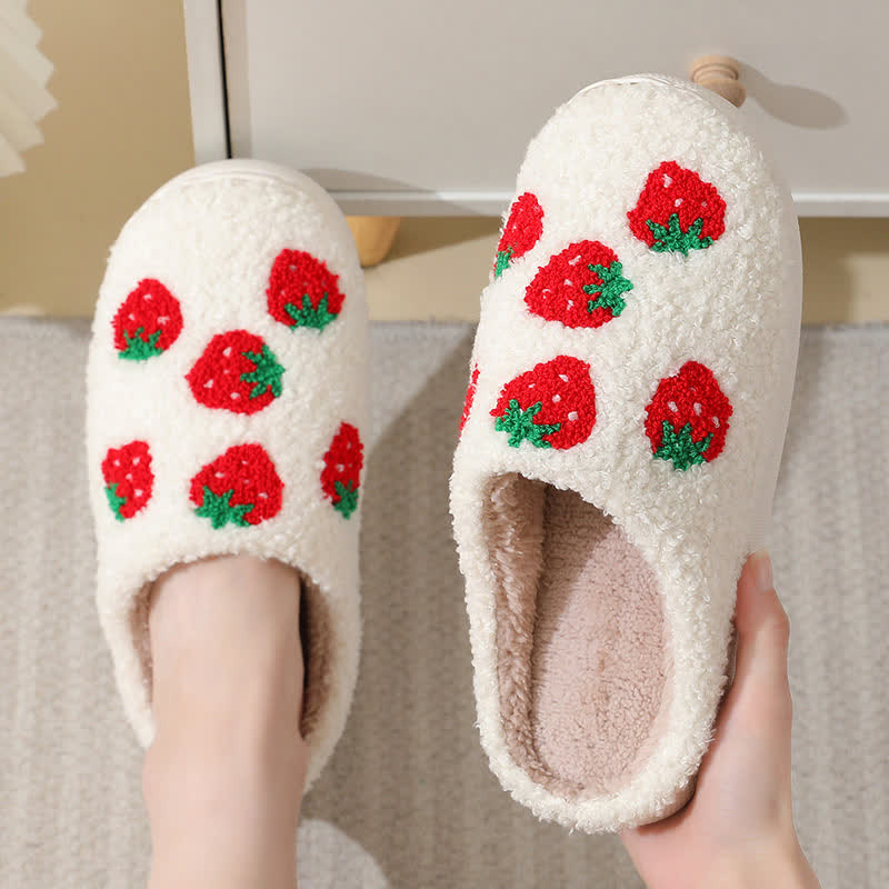 Chaussons moelleux à imprimé fruits de dessin animé - image 3