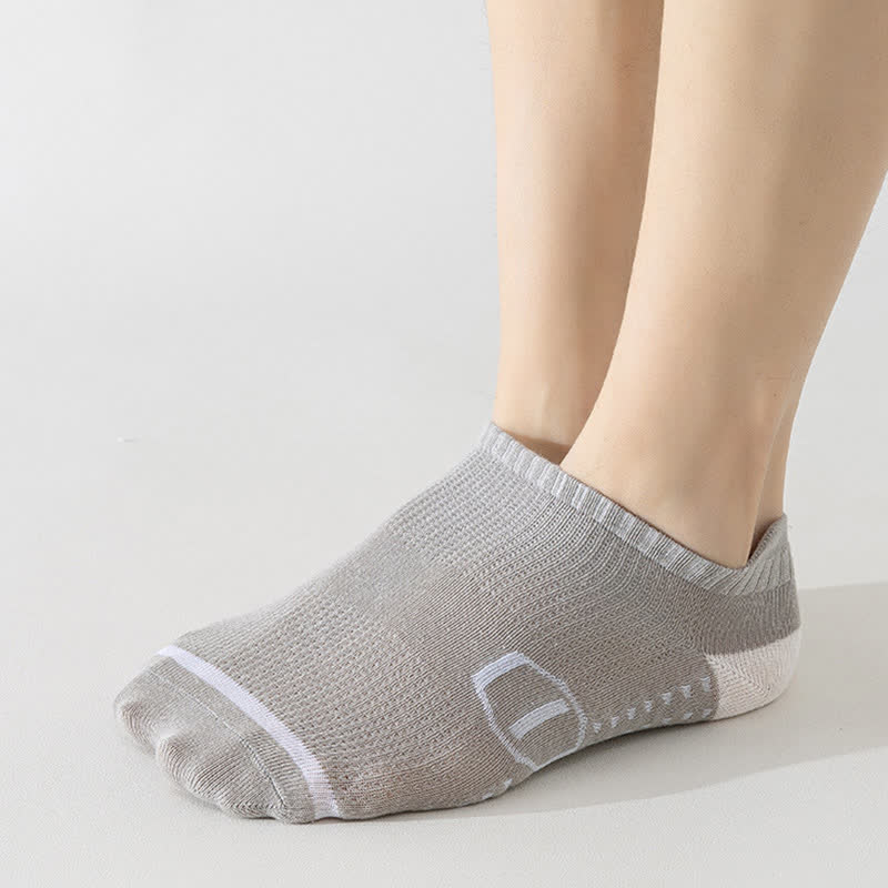 Chaussettes de compression haute élasticité en coton grande taille (5 paires)