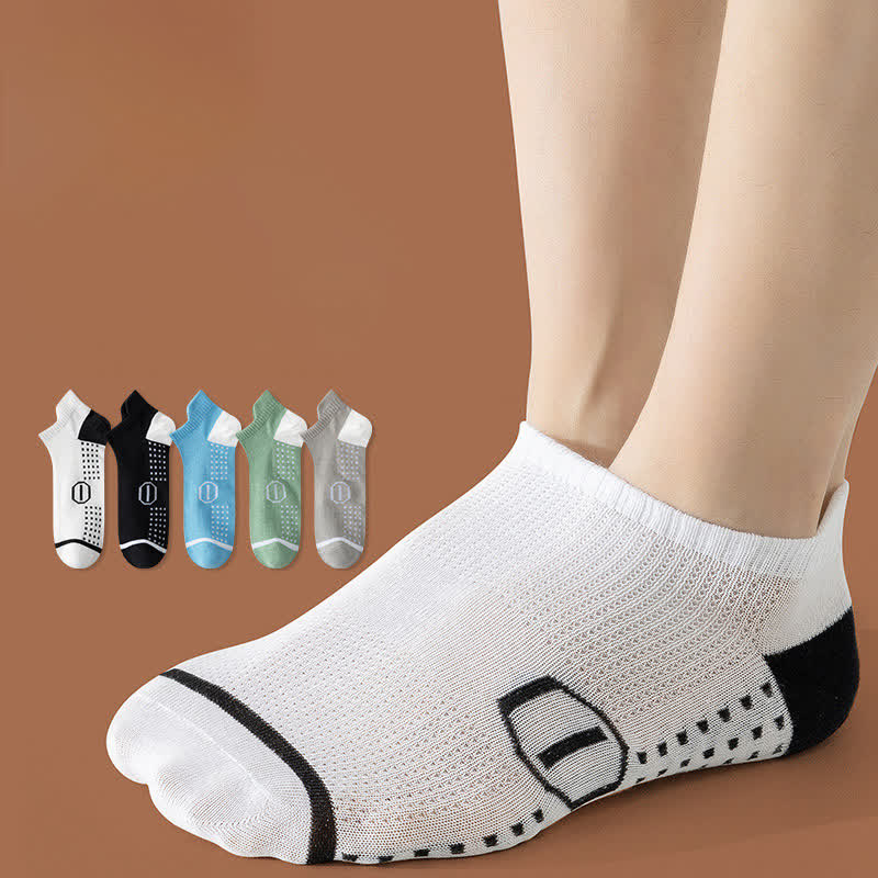 Chaussettes de compression haute élasticité en coton grande taille (5 paires)