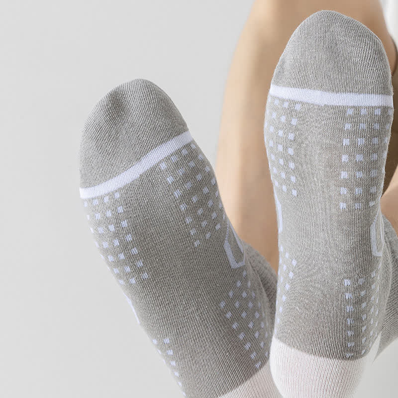 Chaussettes de compression haute élasticité en coton grande taille (5 paires)