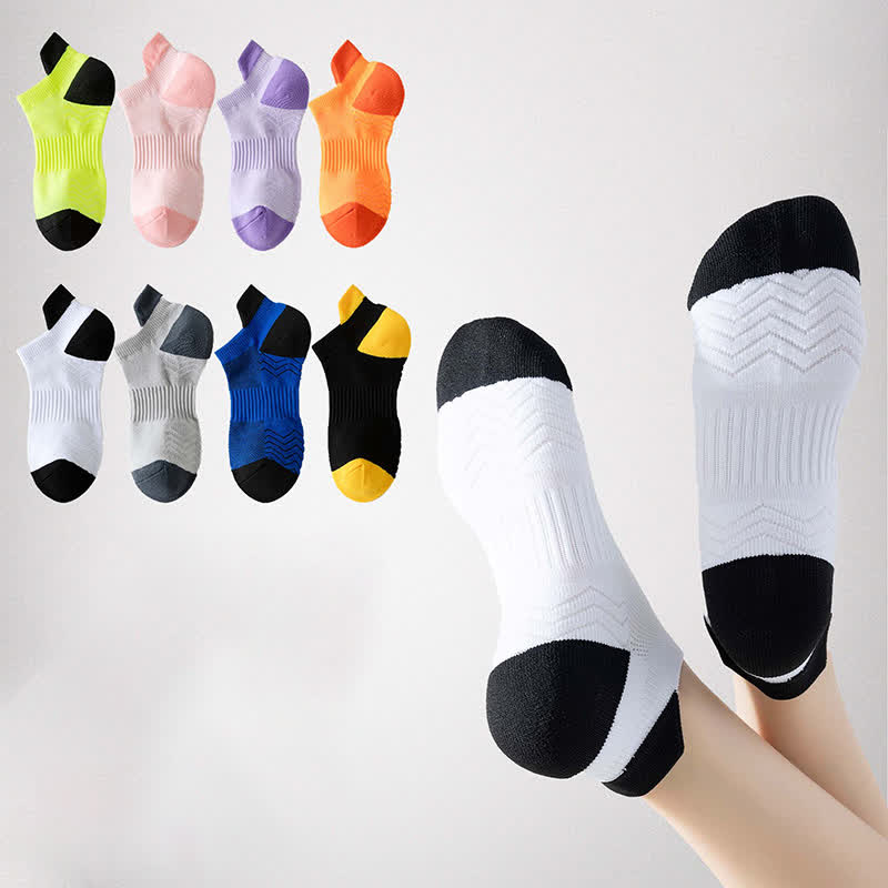 Chaussettes de compression respirantes à blocs de couleurs (8 paires)