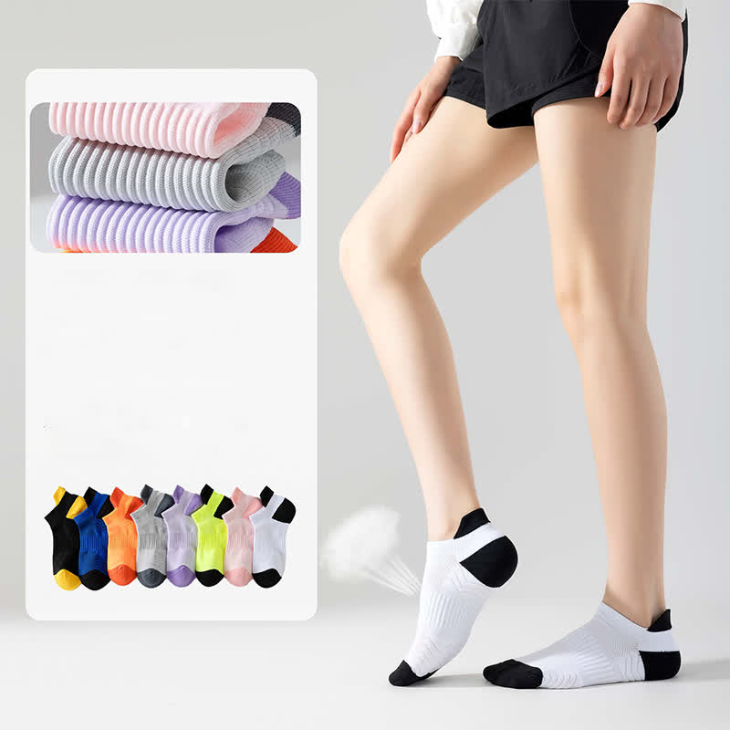 Chaussettes de compression respirantes à blocs de couleurs (8 paires)