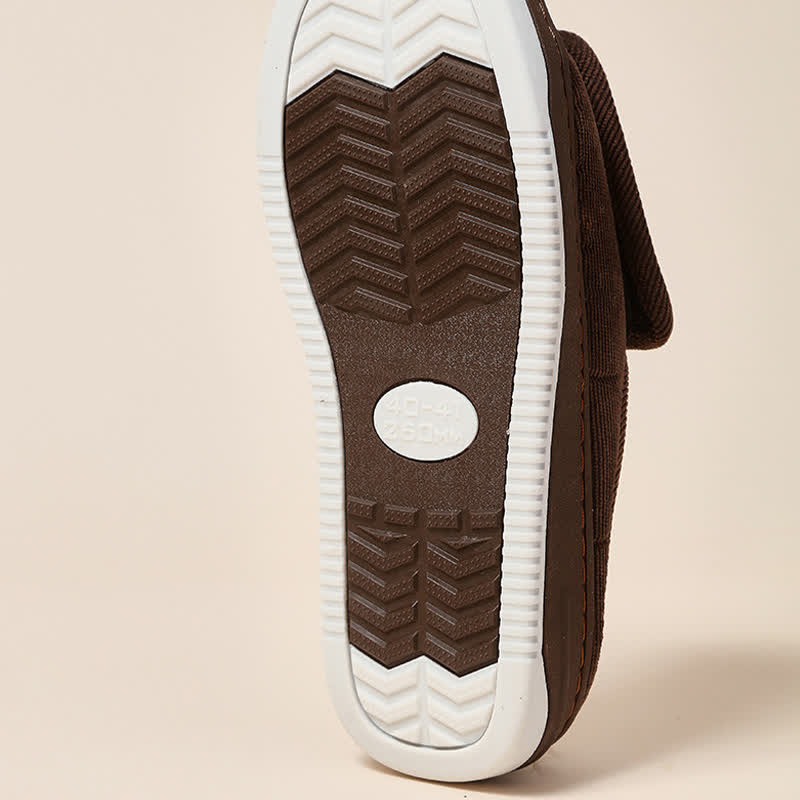 Chaussons antidérapants à velcro grande taille faciles à enfiler - image 10