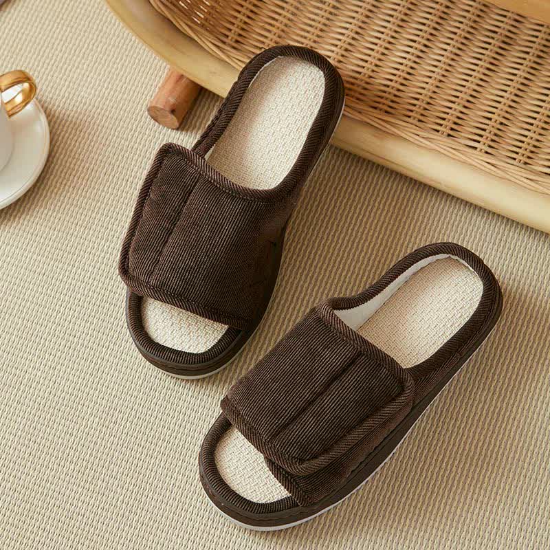 Chaussons antidérapants à velcro grande taille faciles à enfiler - image 8