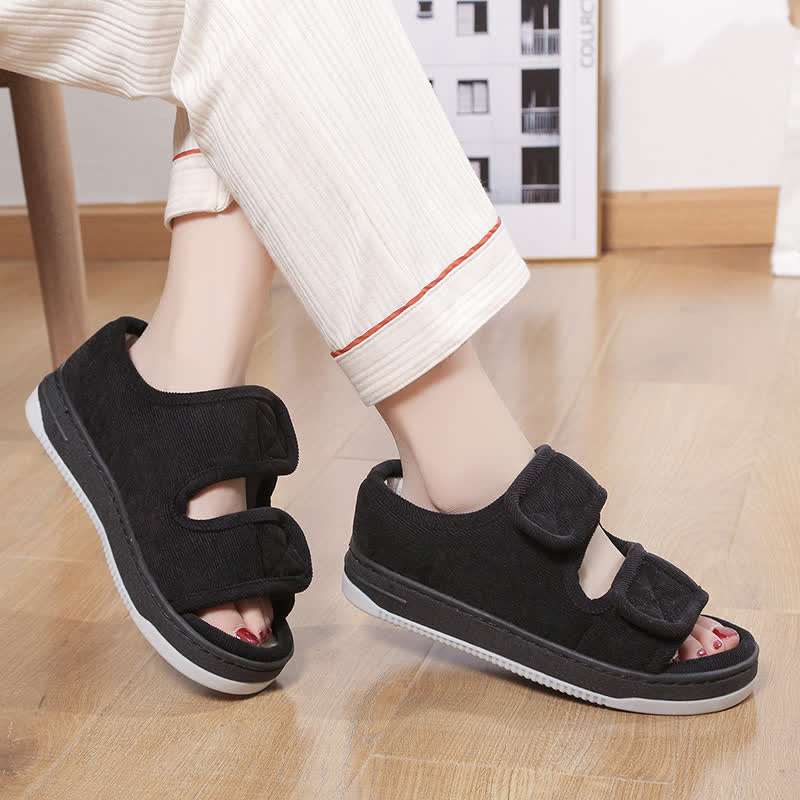 Chaussons antidérapants réglables grande taille - Noir - EU47-48 (US12-13) - image 9