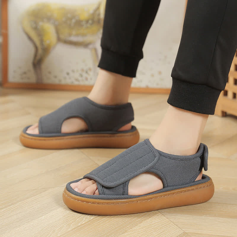 Chaussons antidérapants réglables grande taille, faciles à enfiler - Gris - EU47-48 (US12-13) - image 14