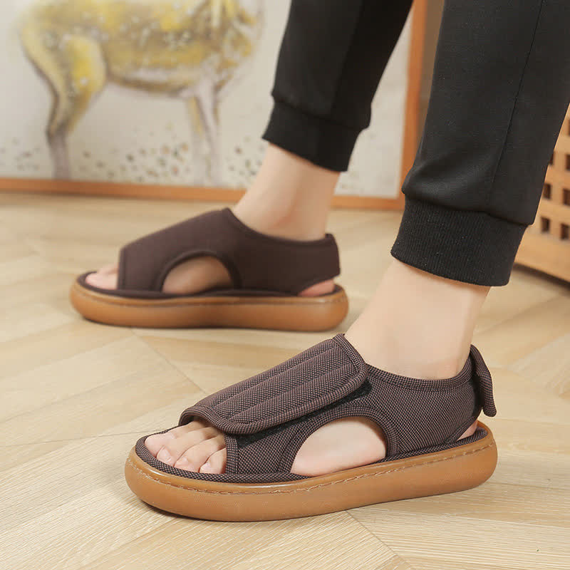 Chaussons antidérapants réglables grande taille, faciles à enfiler - Café - EU47-48 (US12-13) - image 13
