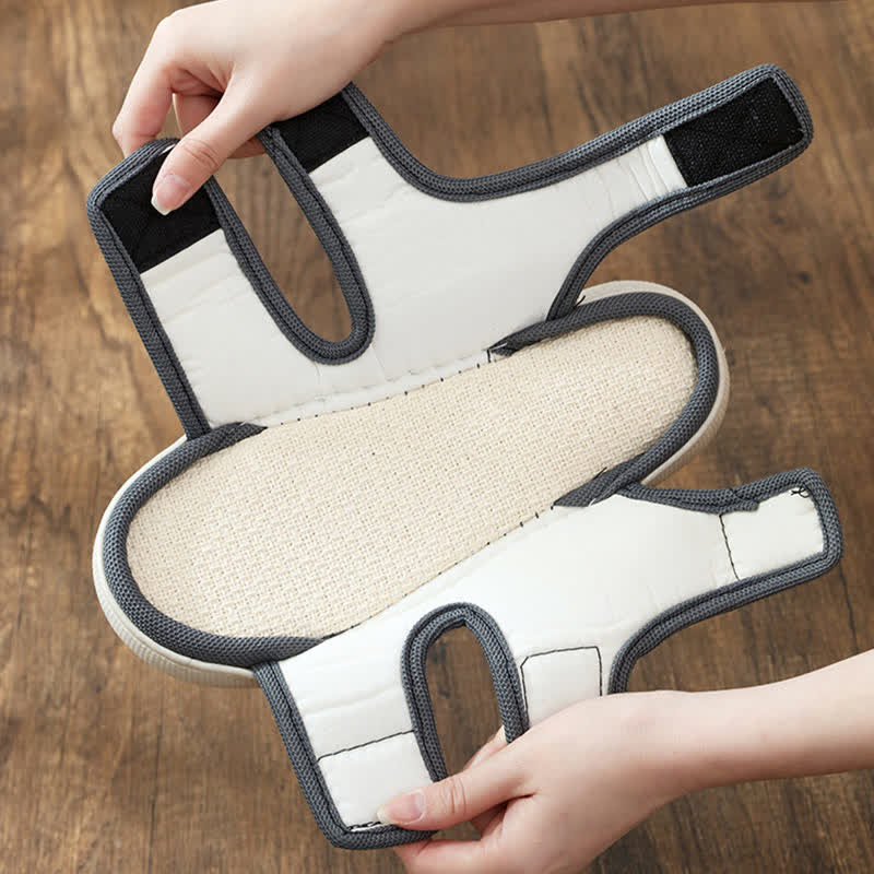 Chaussons antidérapants à velcro grande taille faciles à enfiler - image 10