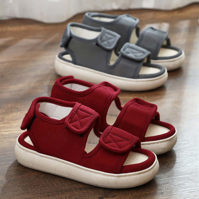 Chaussons antidérapants à velcro grande taille faciles à enfiler - image 3