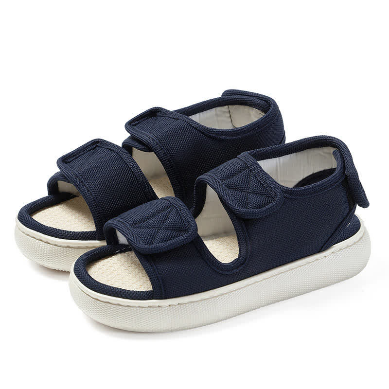 Chaussons antidérapants à velcro grande taille faciles à enfiler - image 17