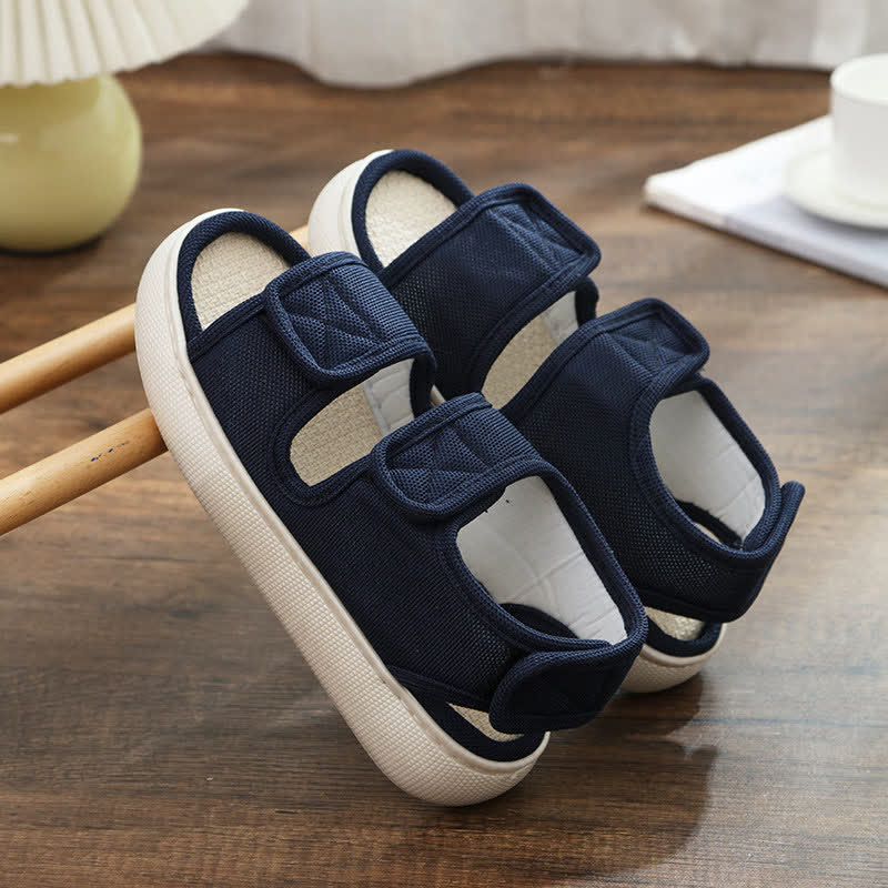 Chaussons antidérapants à velcro grande taille faciles à enfiler - image 16