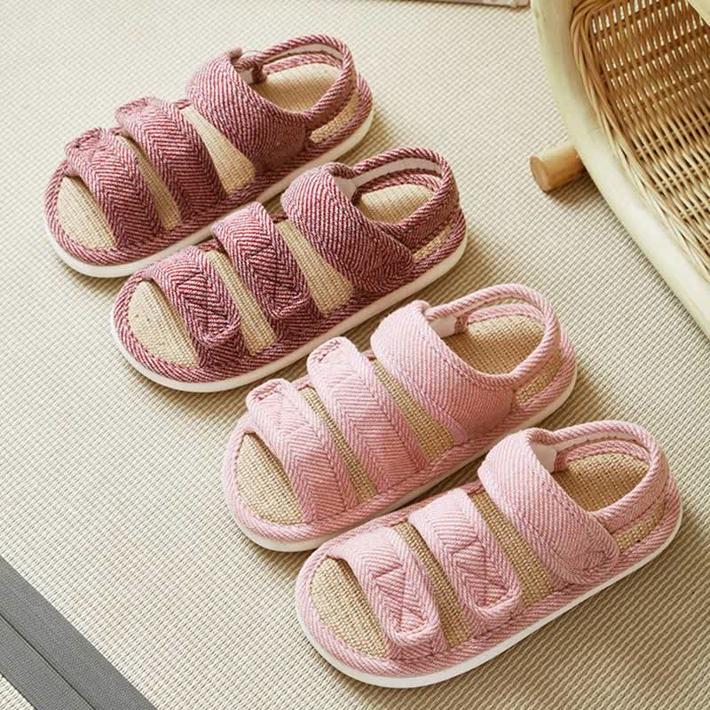 Chaussons en lin respirants à velcro grande taille - image 7
