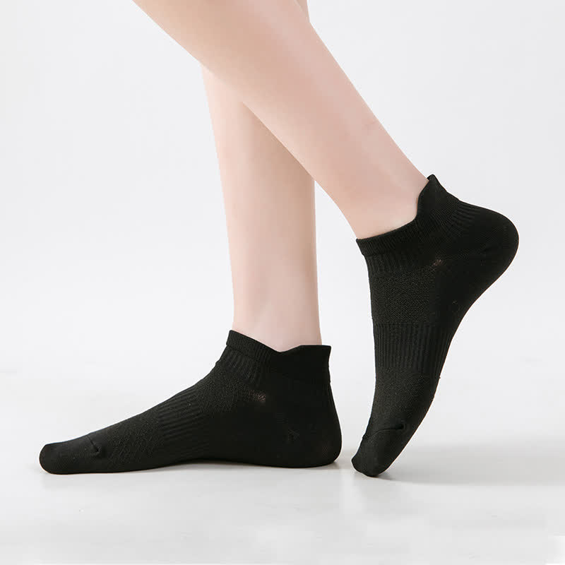 Chaussettes de compression de course à pied à séchage rapide de couleur unie (8 paires)