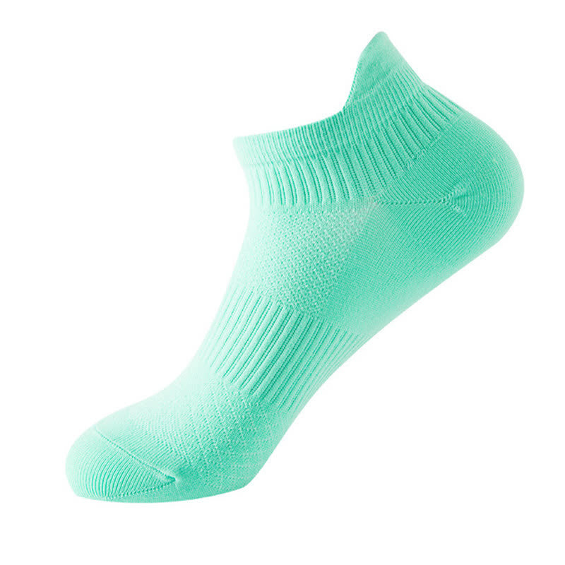 Chaussettes de compression de course à pied à séchage rapide de couleur unie (8 paires)