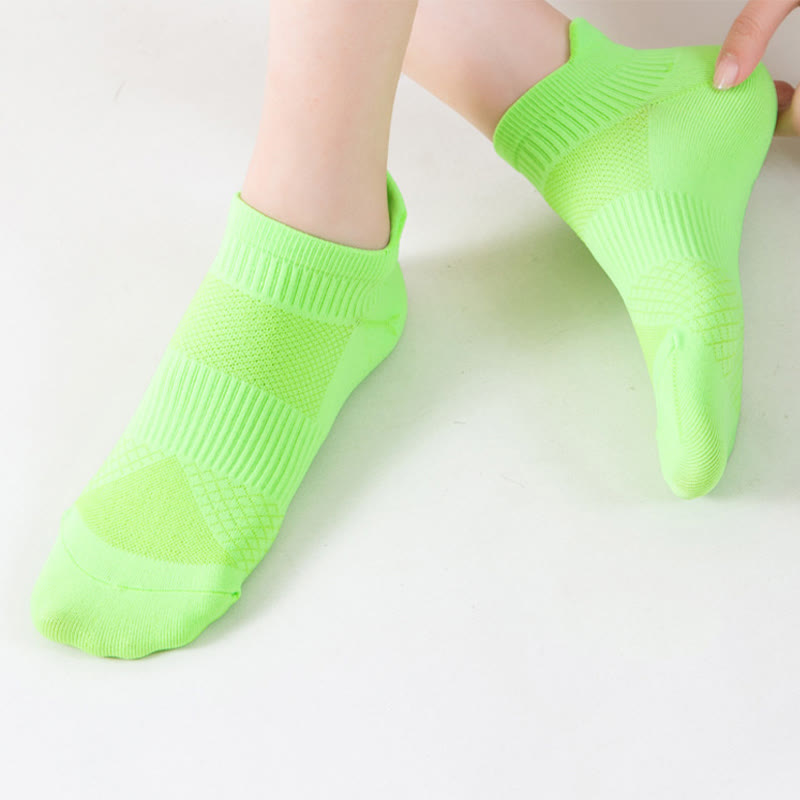 Chaussettes de compression de course à pied à séchage rapide de couleur unie (8 paires)