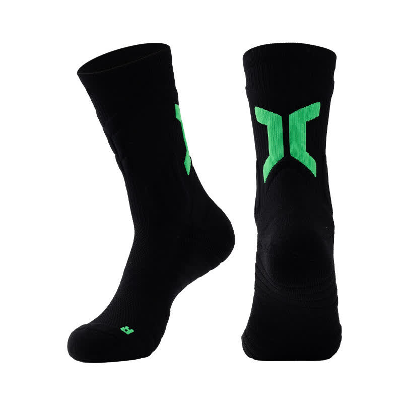 Chaussettes de sport respirantes à compression (5 paires) - Noir - EU40-45 (US7-11) - image 9