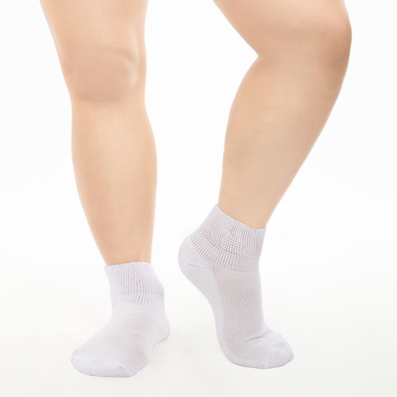 Chaussettes respirantes en maille extensible de couleur unie (2 paires)