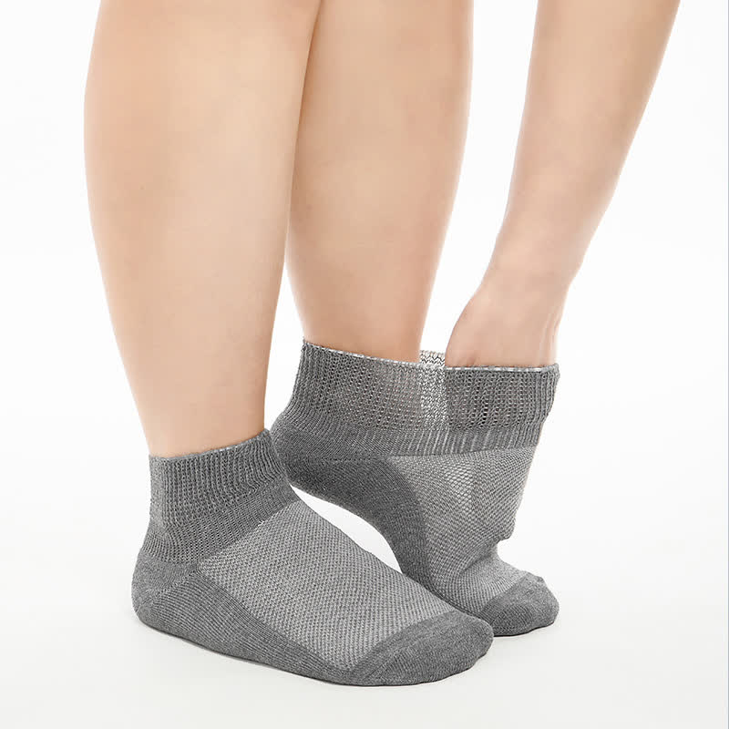 Chaussettes respirantes en maille extensible de couleur unie (2 paires)