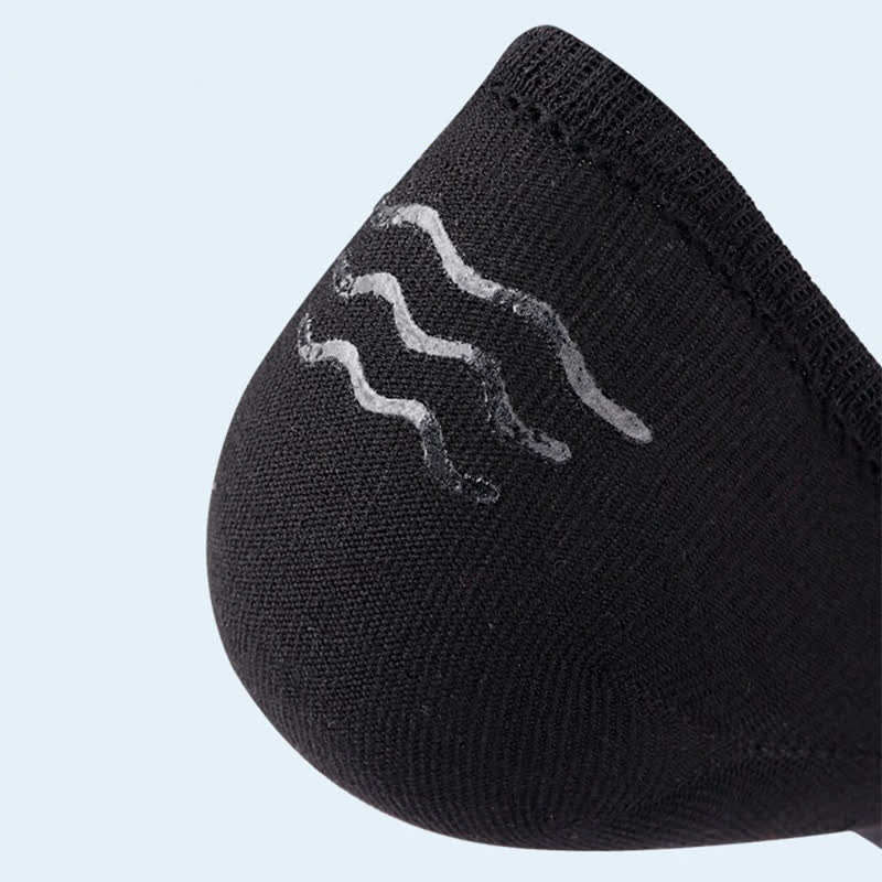 Chaussettes invisibles à revers rayé (5 paires) - image 8