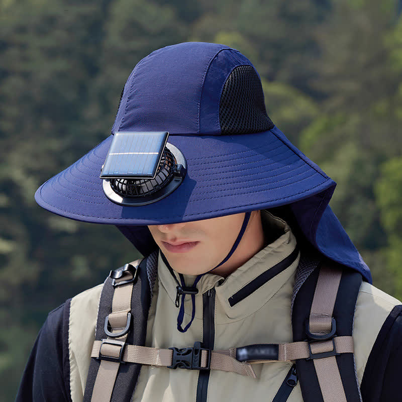 Chapeau bob respirant avec ventilateur rechargeable pour l'extérieur (lot de 2)