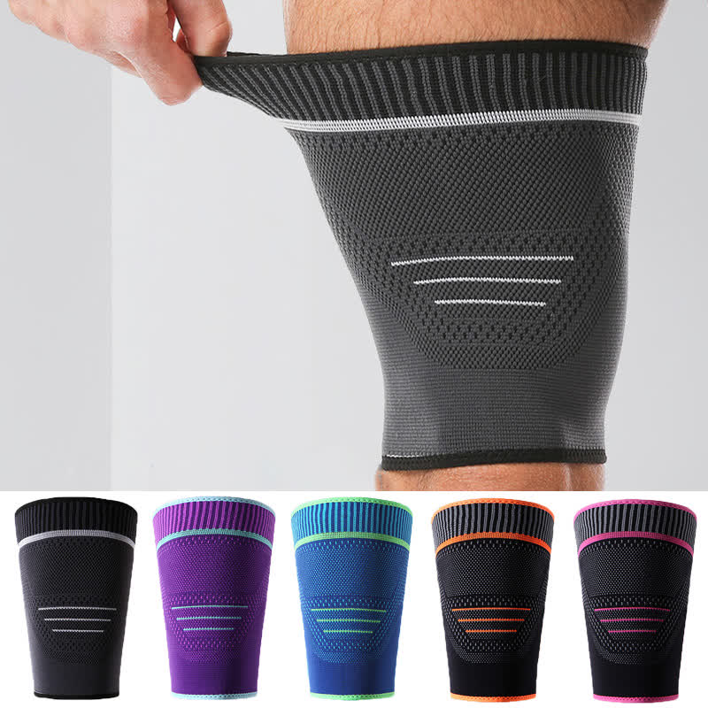 Manchons de compression élastiques tricotés pour le sport