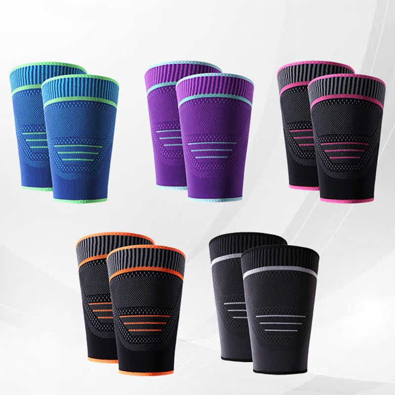 Manchons de compression élastiques tricotés pour le sport