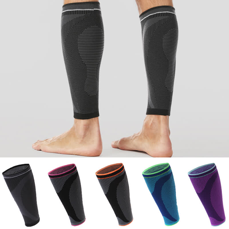 Manchons de compression élastiques tricotés pour mollets