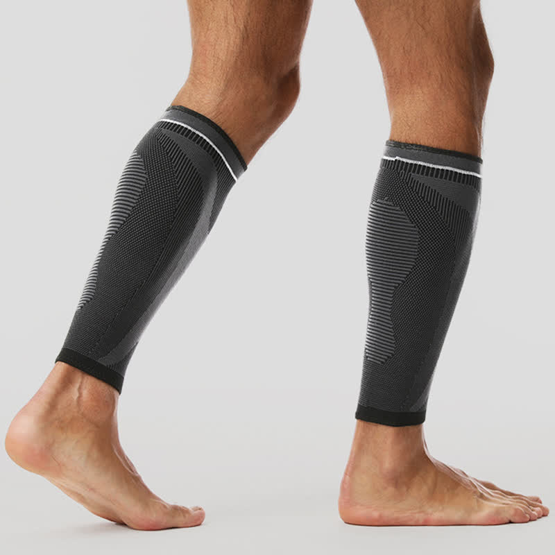 Manchons de compression élastiques tricotés pour mollets