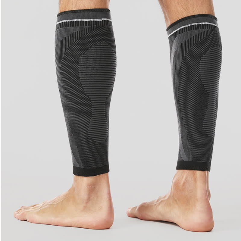 Manchons de compression élastiques tricotés pour mollets