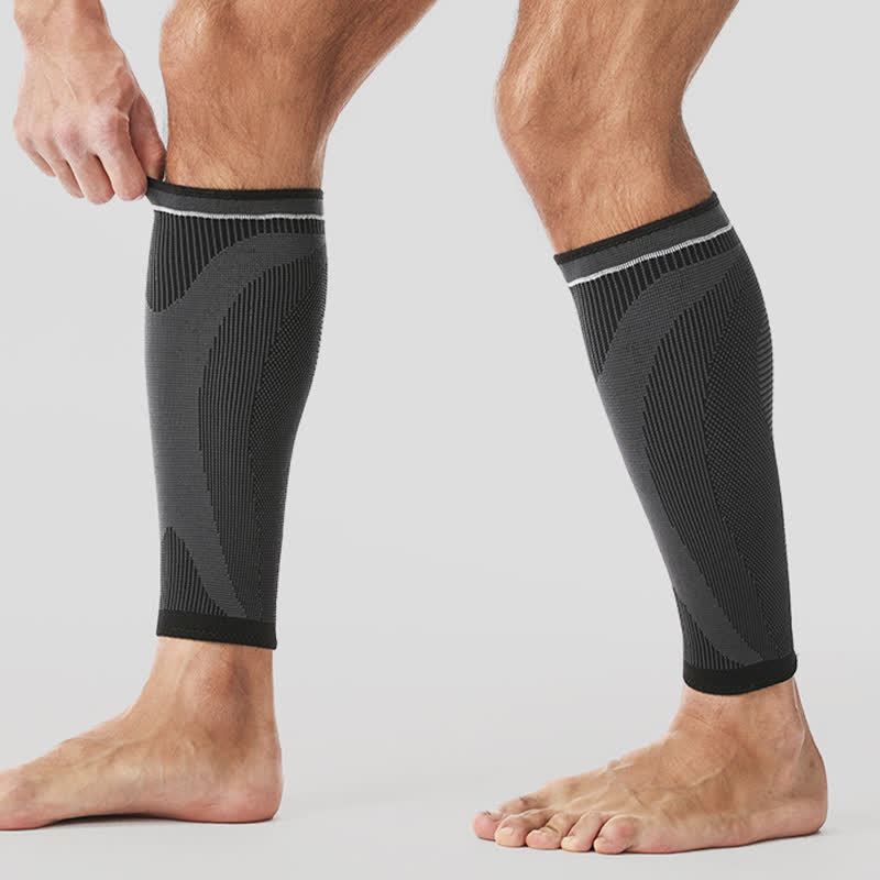 Manchons de compression élastiques tricotés pour mollets