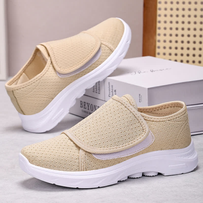 Chaussons confortables et décontractés à fermeture Velcro réglable - Beige - EU41 (US7.5) - image 2