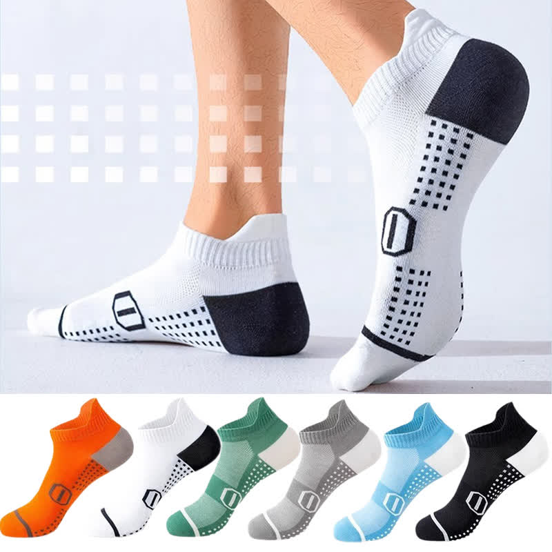 Chaussettes de compression de sport en coton à imprimé graphique (6 paires)